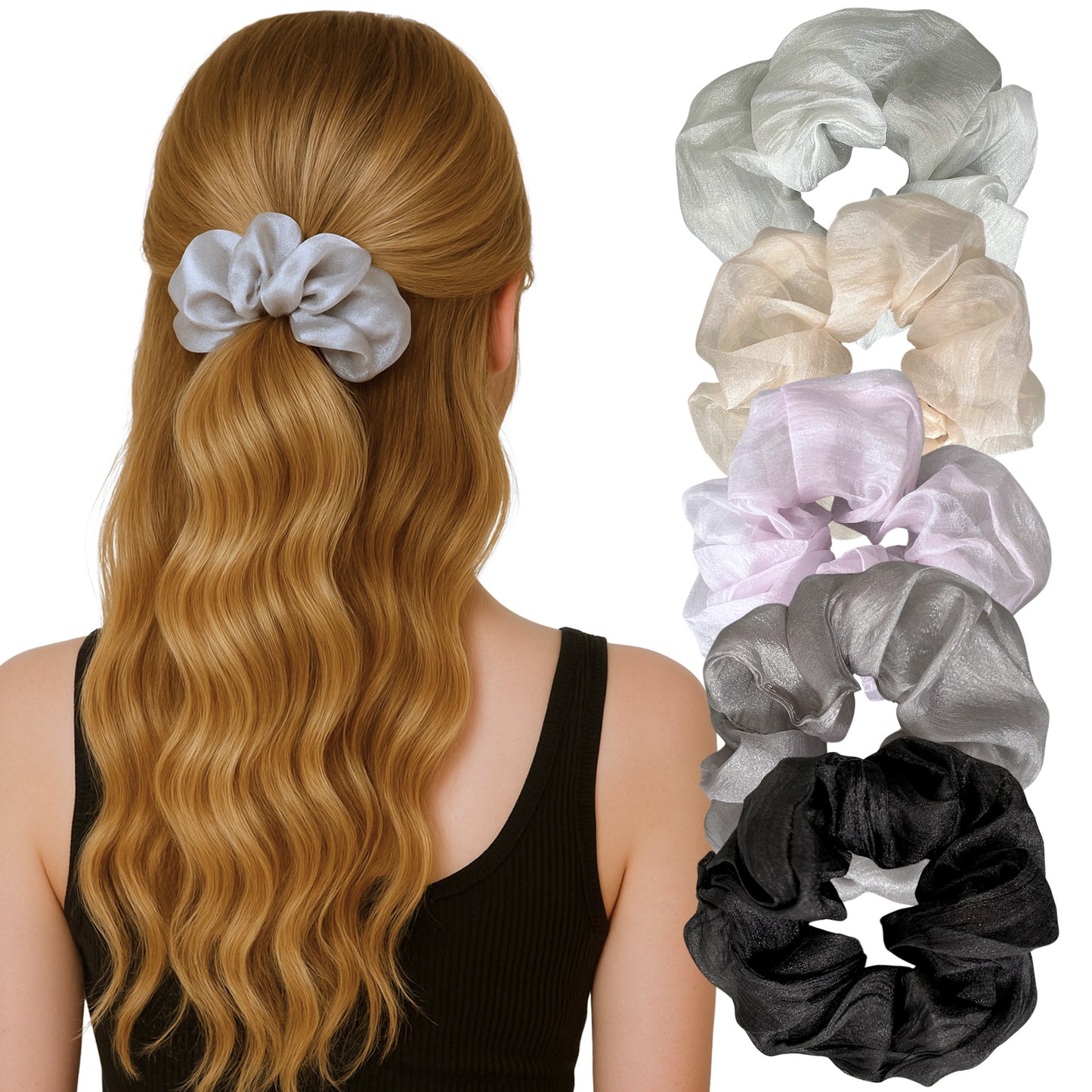 Chiffon Scrunchies (SET OF 5)