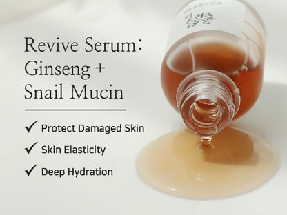 [BEAUTY OF JOSEON] Revive Serum : Ginseng+Snail Mucin 30ml