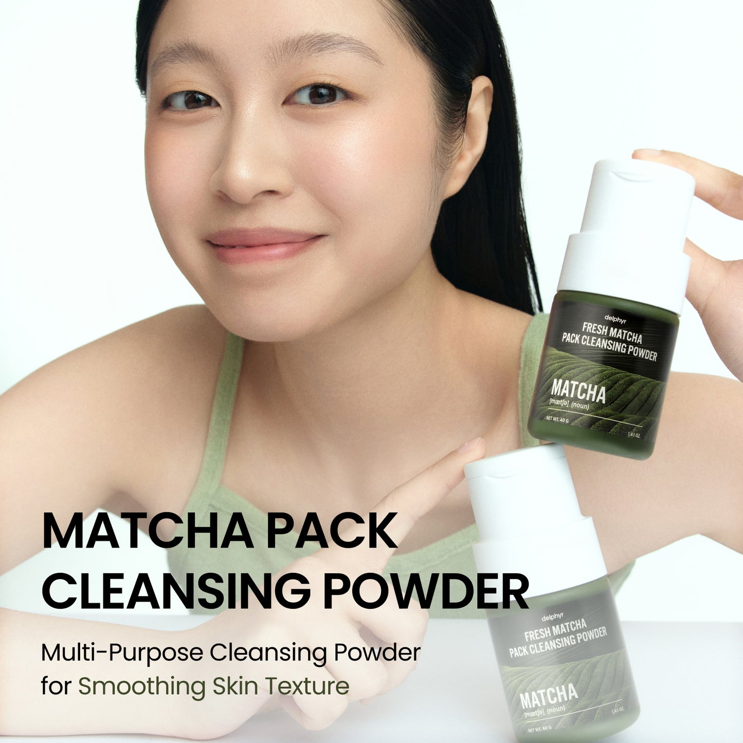 [delphyr] Fresh Matcha Pack Cleansing Powder 40g