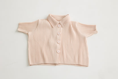 [Rêverit] Maison Pleats 007 - Kids (Salmon Pink/Black)