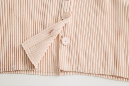 [Rêverit] Maison Pleats 007 - Kids (Salmon Pink/Black)