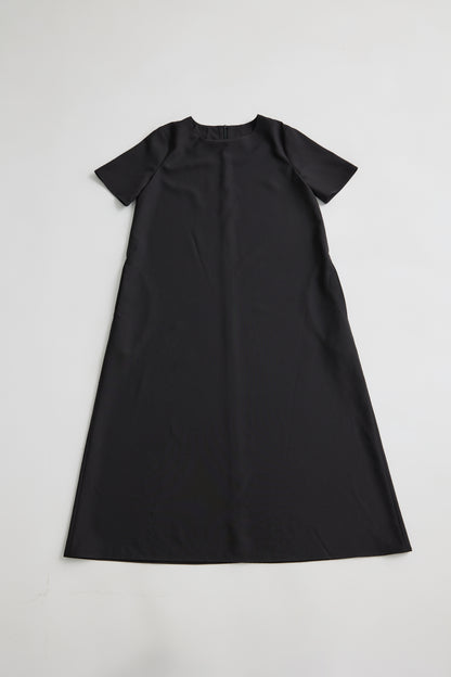[Rêverit] Premium Made Tailored A-Line Midi Dress (Black)