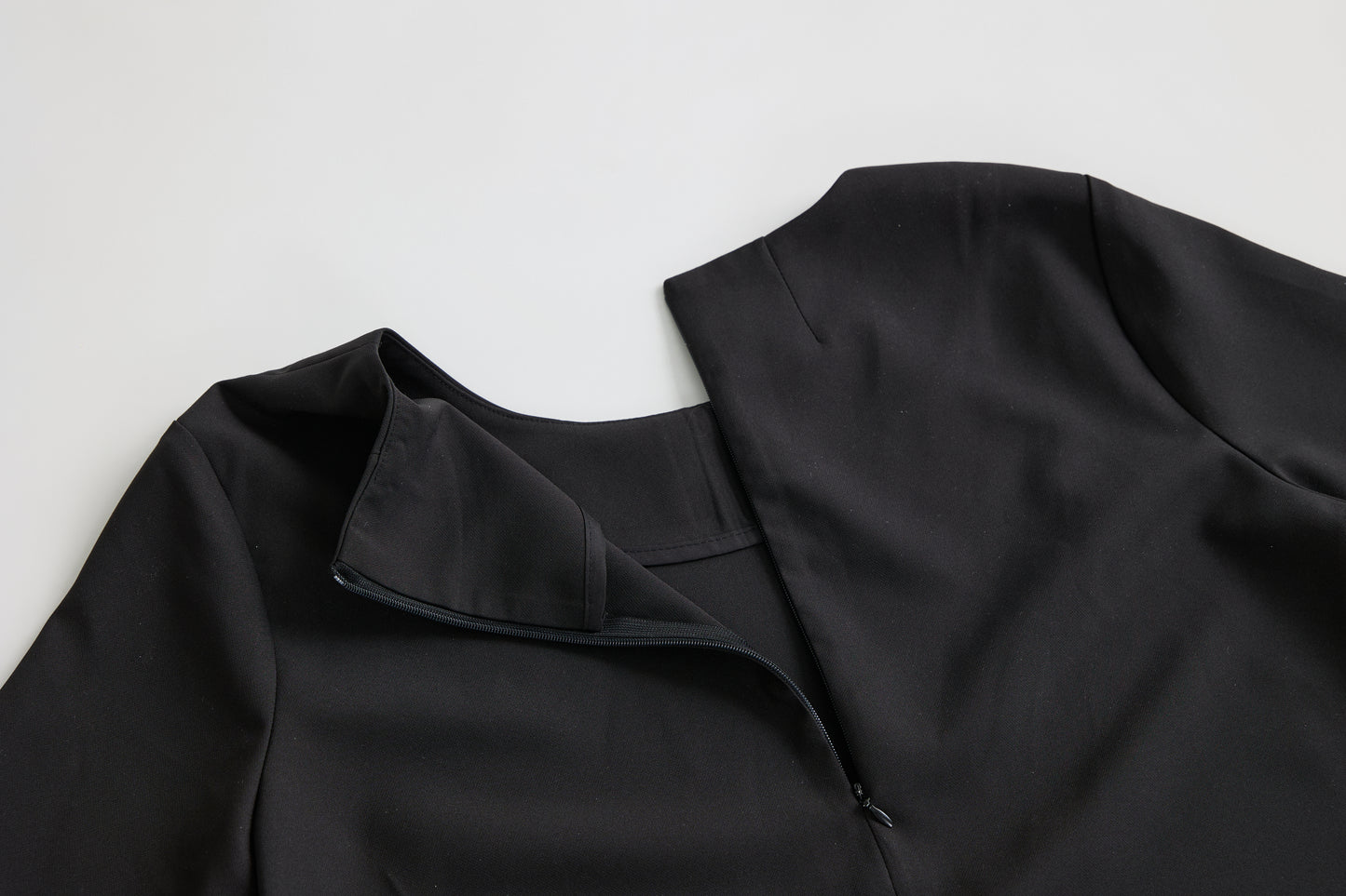 [Rêverit] Premium Made Tailored A-Line Midi Dress (Black)