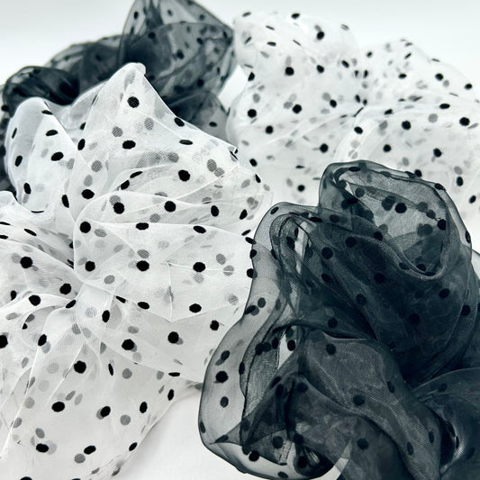 Polka Dot Organza Scrunchies (2 Colours)