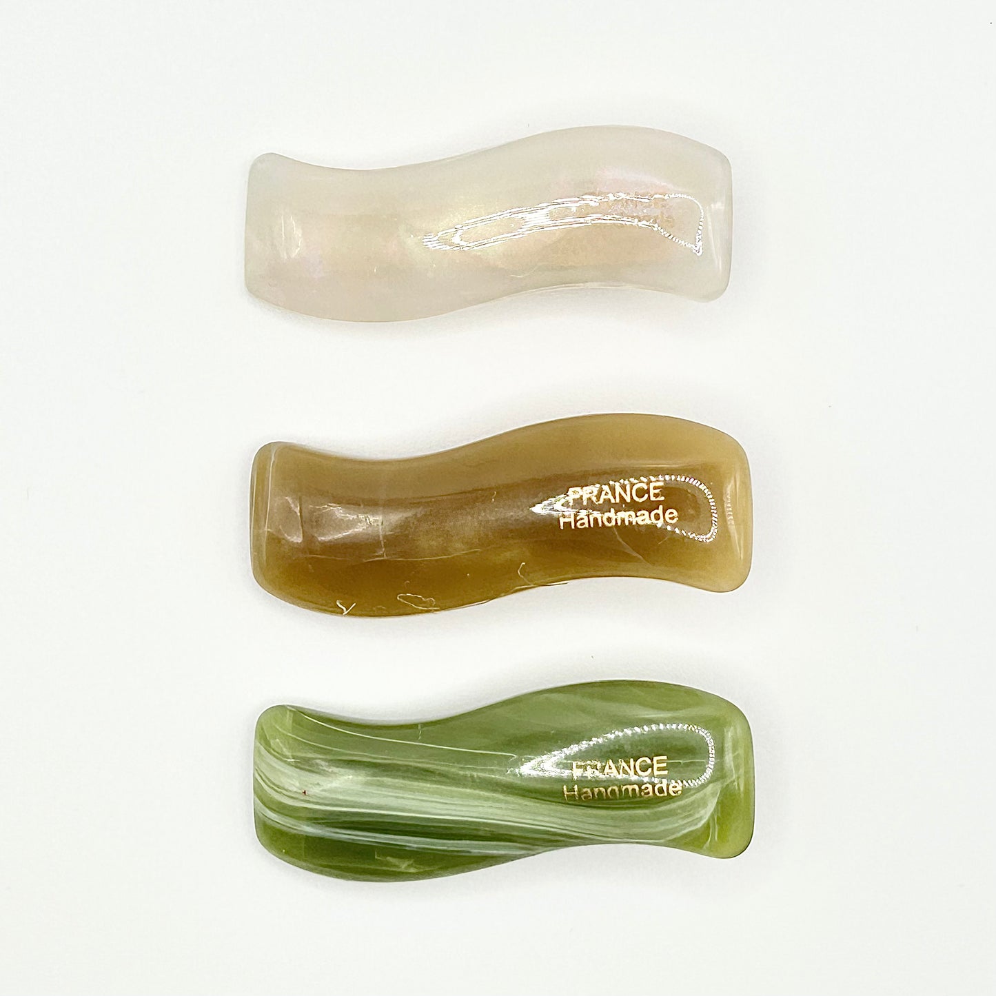 French Wave Design Barrette Hair Clips (SET OF 3)