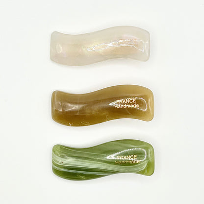 French Wave Design Barrette Hair Clips (SET OF 3)