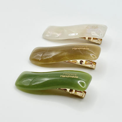 French Wave Design Barrette Hair Clips (SET OF 3)
