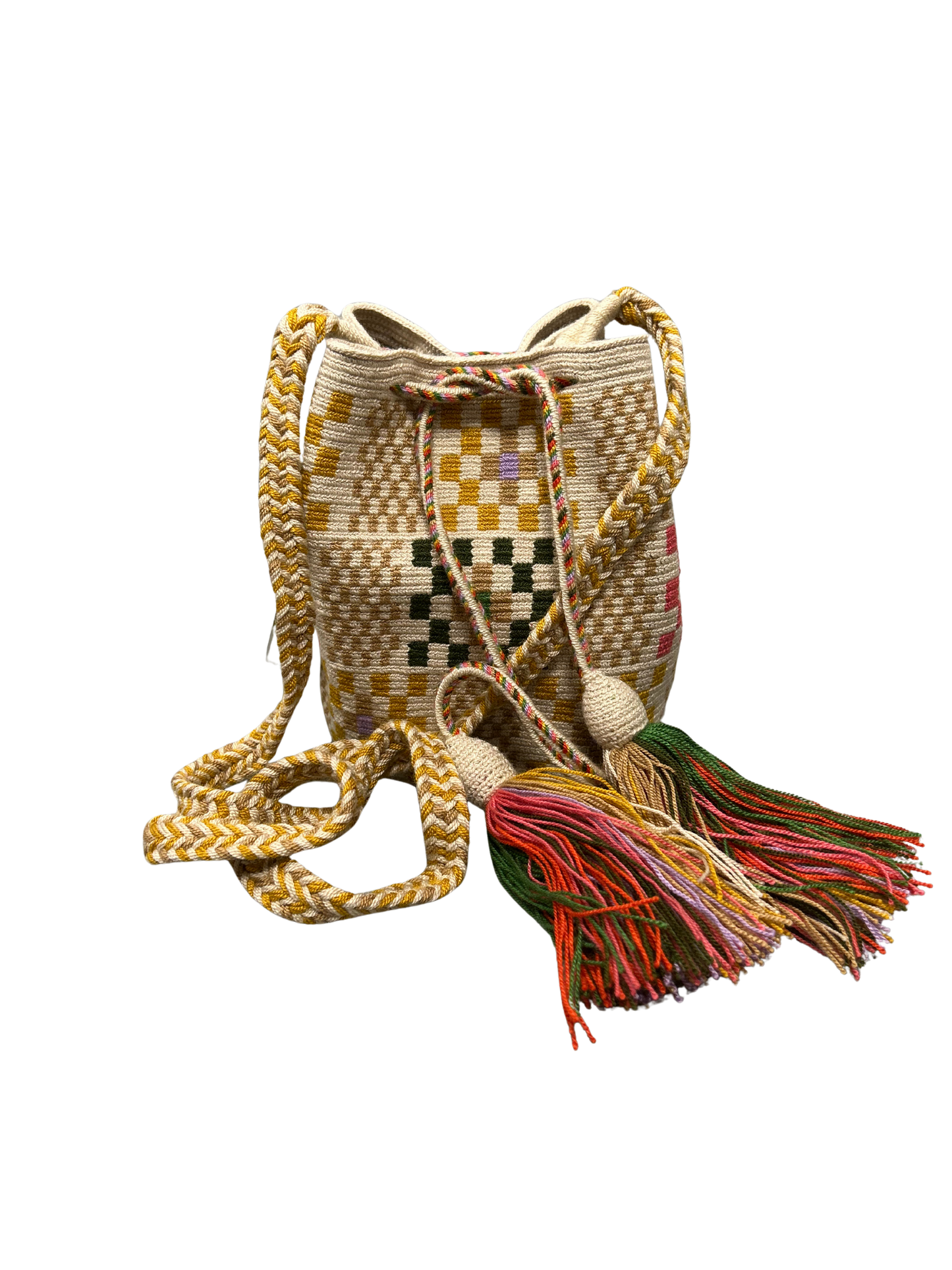 [Guanabana] Crossbody bag Medium (Beige Multi)