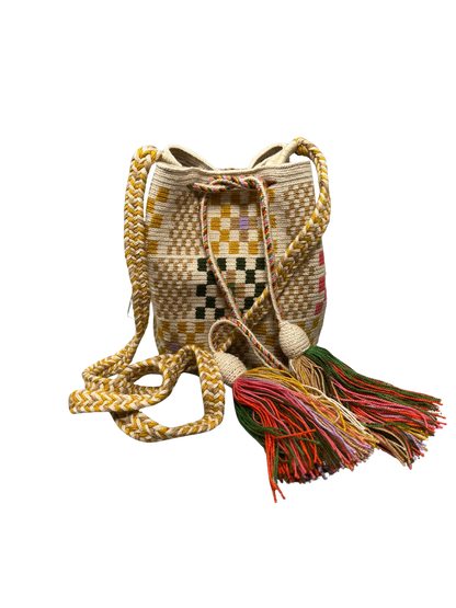 [Guanabana] Crossbody bag Medium (Beige Multi)