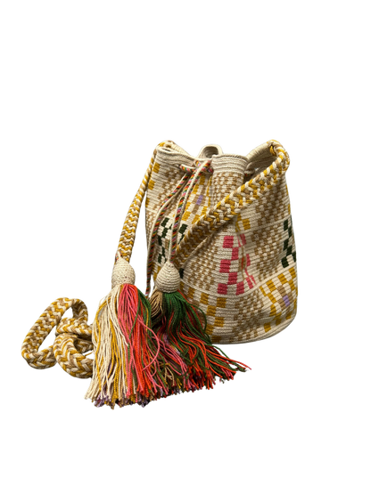 [Guanabana] Crossbody bag Medium (Beige Multi)