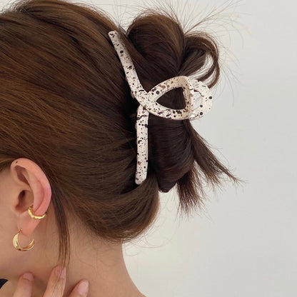 Splatter Pattern Bow Claw Hair Clips (SET OF 2)