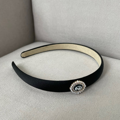 Cameo Pearl Satin Headbands (2 Colours)