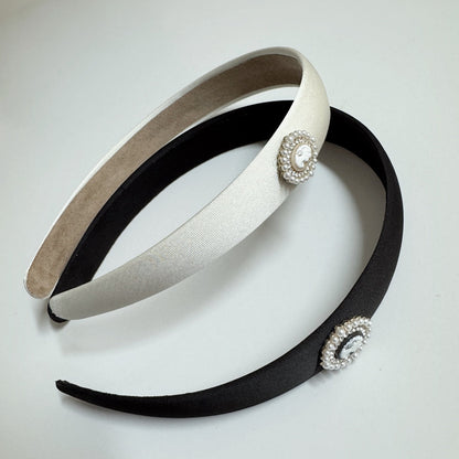 Cameo Pearl Satin Headbands (2 Colours)