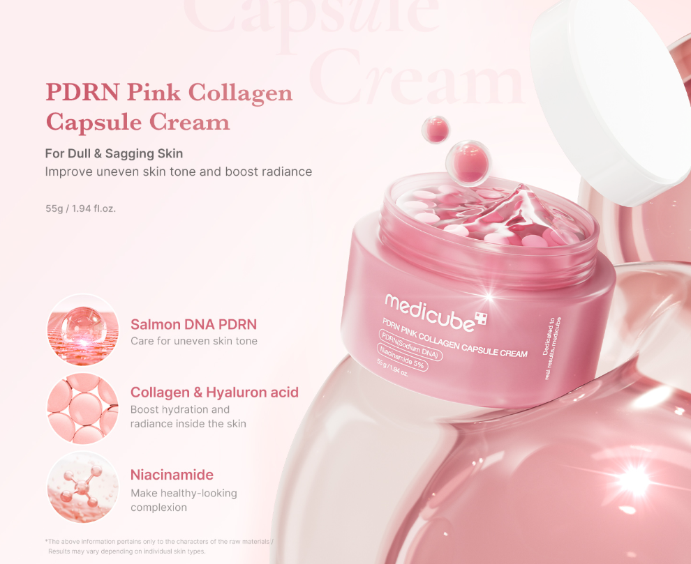 [Medicube] PDRN Pink Collagen Capsule Cream 55g