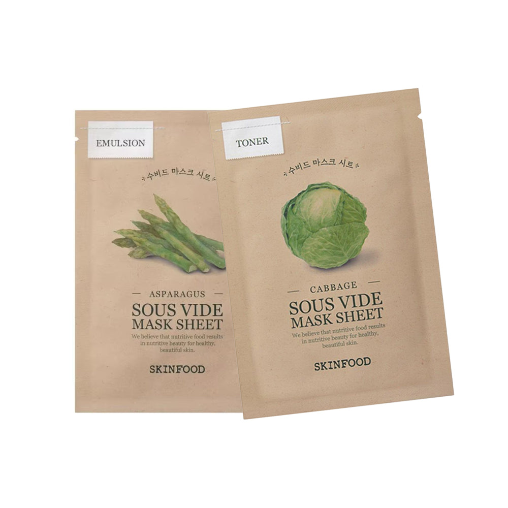 [SKINFOOD] Sous Vide Mask Sheet (Asparagus/Cabbage) 1pc