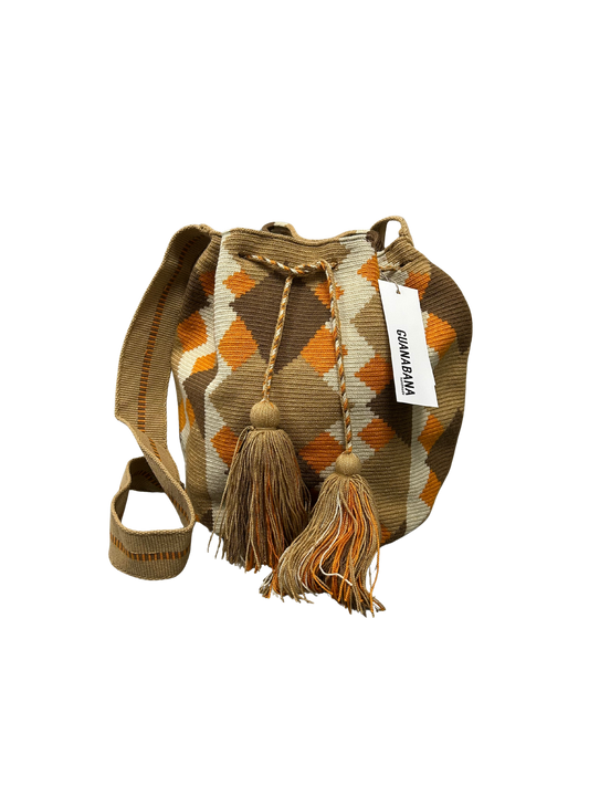 [Guanabana] Crossbody bag Large (Orange Multi)