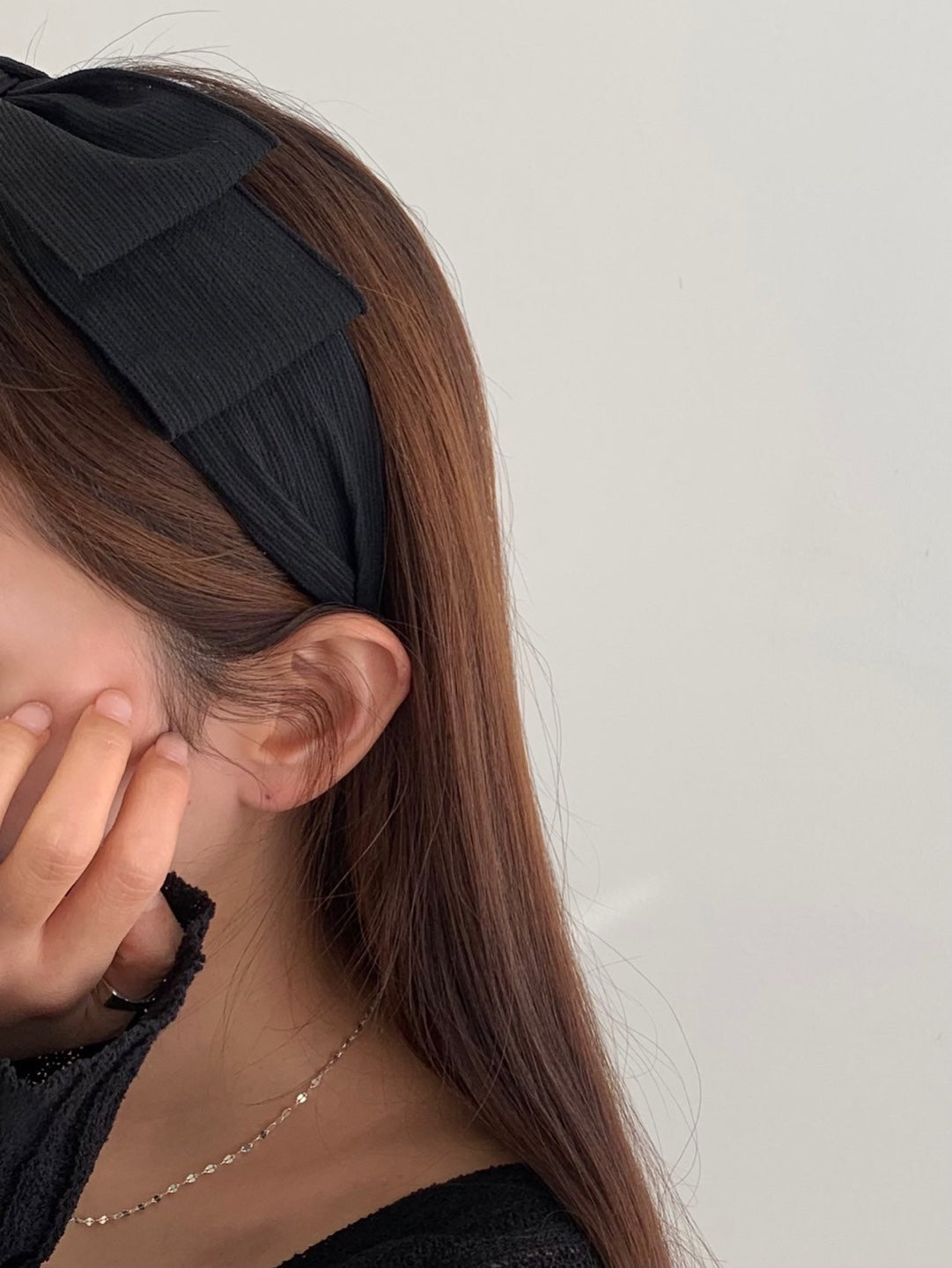 Wide Soft Fabric Bow Headband (2 Colours) image 4