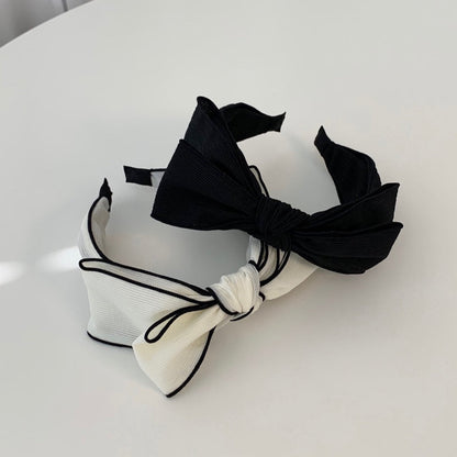 Wide Soft Fabric Bow Headband (2 Colours) image 0
