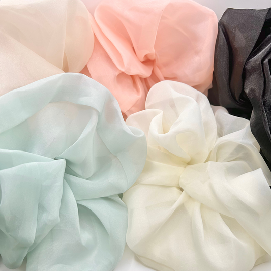 XL Oversized Organza Scrunchies (SET OF 5)