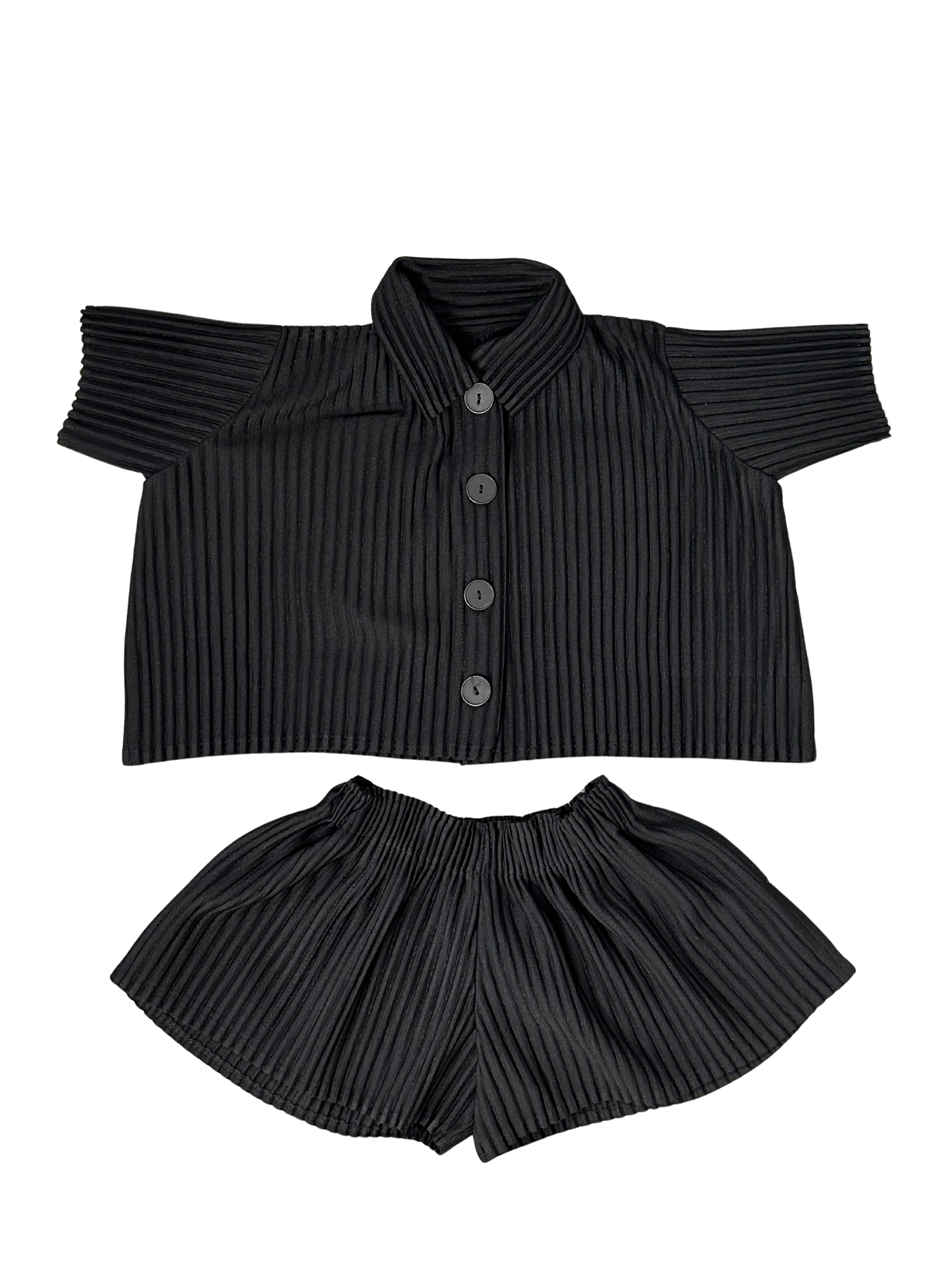 [Rêverit] Maison Pleats 007 - Kids (Salmon Pink/Black)