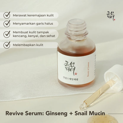 [BEAUTY OF JOSEON] Revive Serum : Ginseng+Snail Mucin 30ml